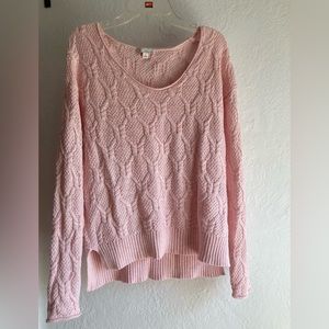 Pink cotton sweater